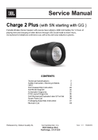 JBL Charge 2 - Service manual 